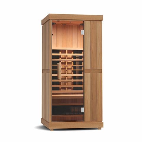 Finnmark FD-1 Full-Spectrum Infrared Sauna 1-Person Home Infrared Sauna, 38”W x 38”D x 78”H