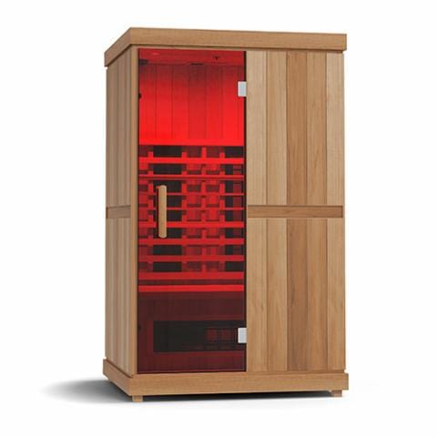 Finnmark FD-2 Full-Spectrum Infrared Sauna  2-Person Home Infrared Sauna, 48”W x 44”D x 78”H