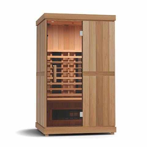 Finnmark FD-2 Full-Spectrum Infrared Sauna  2-Person Home Infrared Sauna, 48”W x 44”D x 78”H