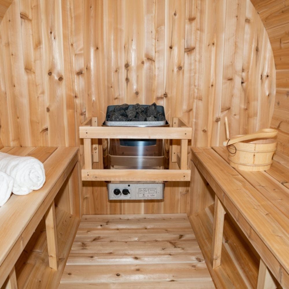 Dundalk LeisureCraft Canadian Timber Harmony Outdoor Barrel Sauna