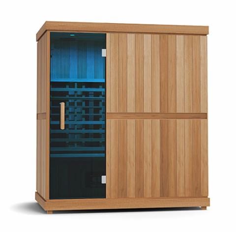 Finnmark FD-3 Full Spectrum Infrared Sauna   4-Person Home Infrared Sauna, 72"W x 46"D x 78"H