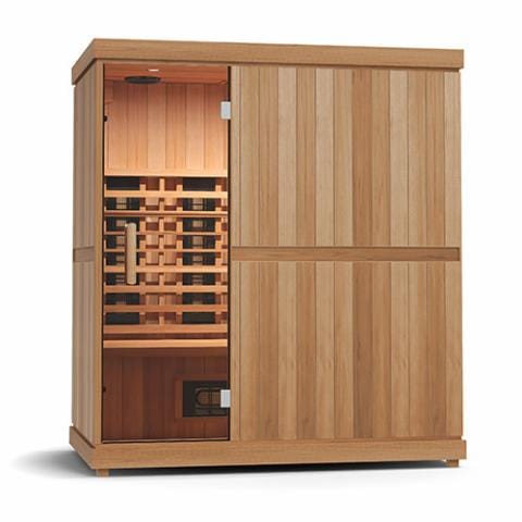 Finnmark FD-3 Full Spectrum Infrared Sauna   4-Person Home Infrared Sauna, 72"W x 46"D x 78"H