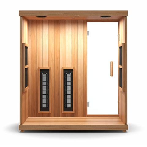 Finnmark FD-3 Full Spectrum Infrared Sauna   4-Person Home Infrared Sauna, 72"W x 46"D x 78"H