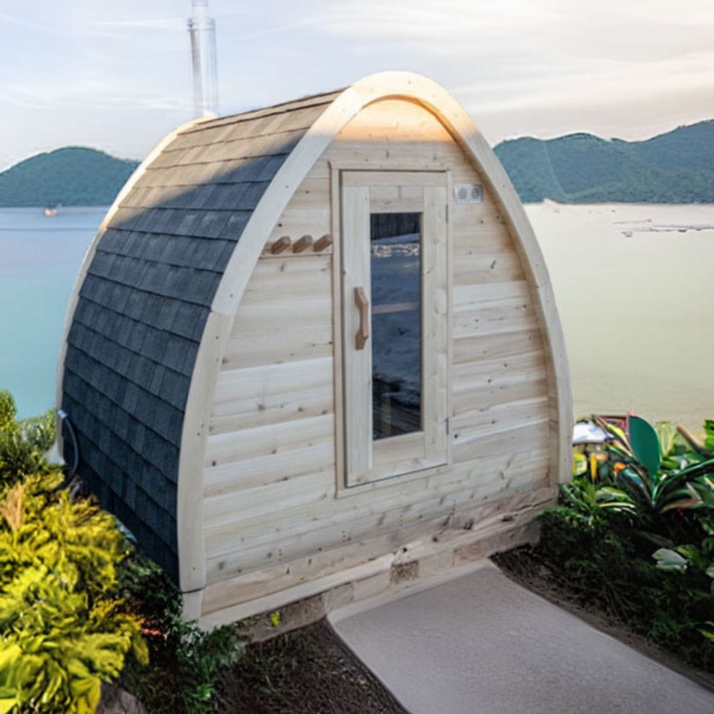 Dundalk LeisureCraft Canadian Timber MiniPOD Outdoor Sauna