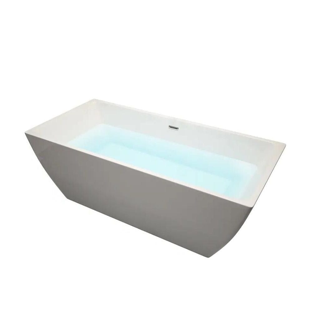 Freestanding White Cold Plunge Tub