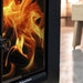 The large glass door accentuates the fire beautifully to give you a perfectly relaxing atmosphere