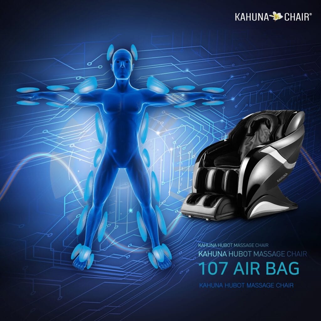 Kahuna Massage Chair 4D+@ HSL-Track Voice Recognition Zero-Gravity Full-Body Massage Chair, Tablet Remote Hubot4D