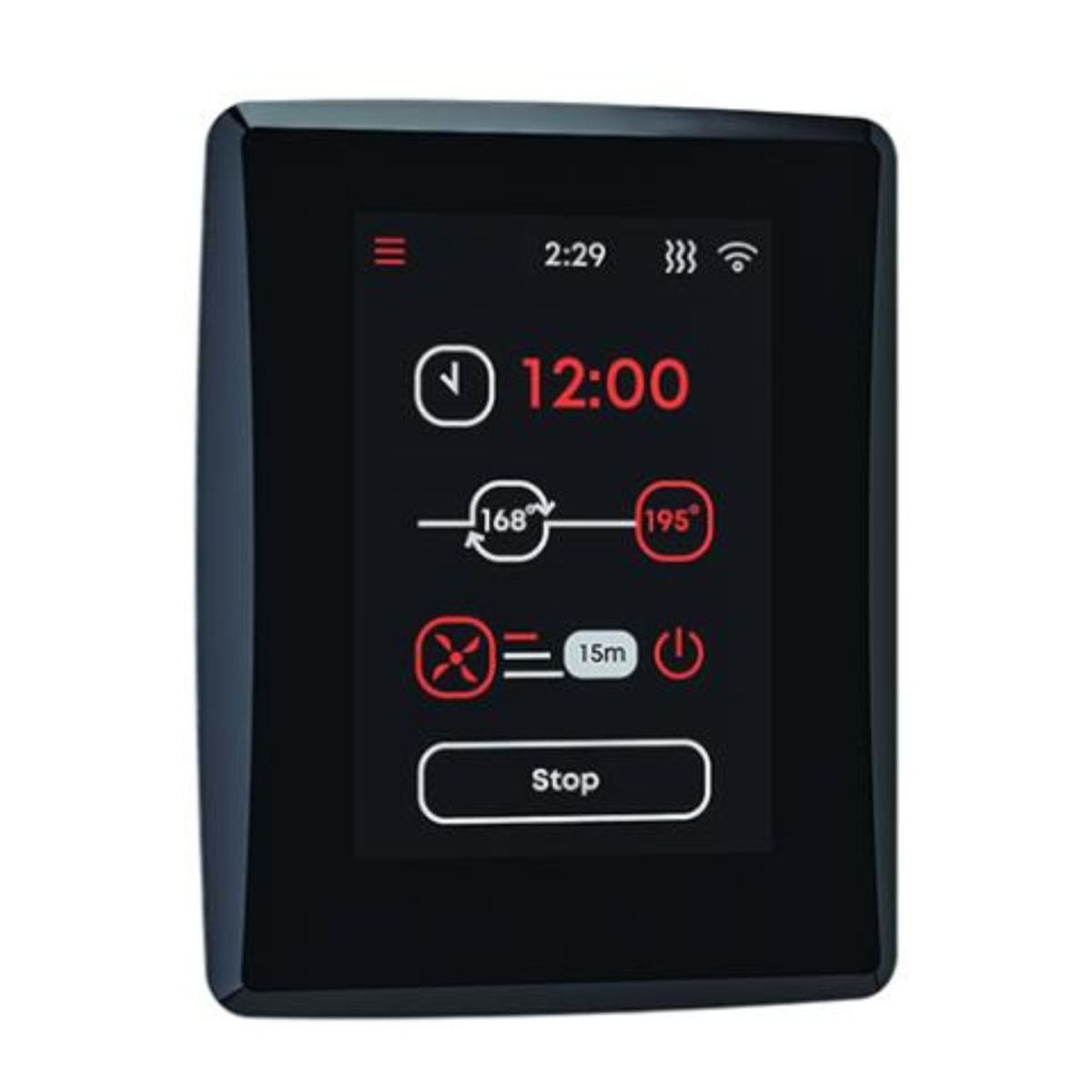 With a Saunum AirIQ control unit, control of the Saunum Air electric sauna heater is easy and convenient