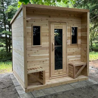 Immerse yourself in the tranquil heat and unwind in luxury. Elevate your wellness routine with True North Cabin Saunas.