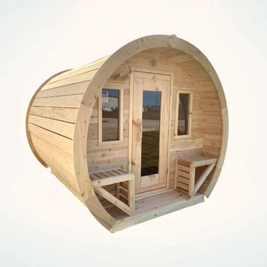 Schooner Pine wood sauna is perfect for your backyard getaway. 