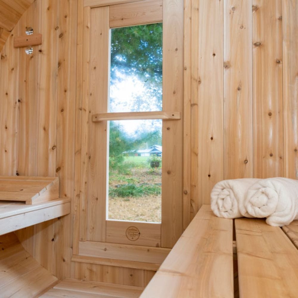Dundalk LeisureCraft Canadian Timber Serenity Outdoor Barrel Sauna