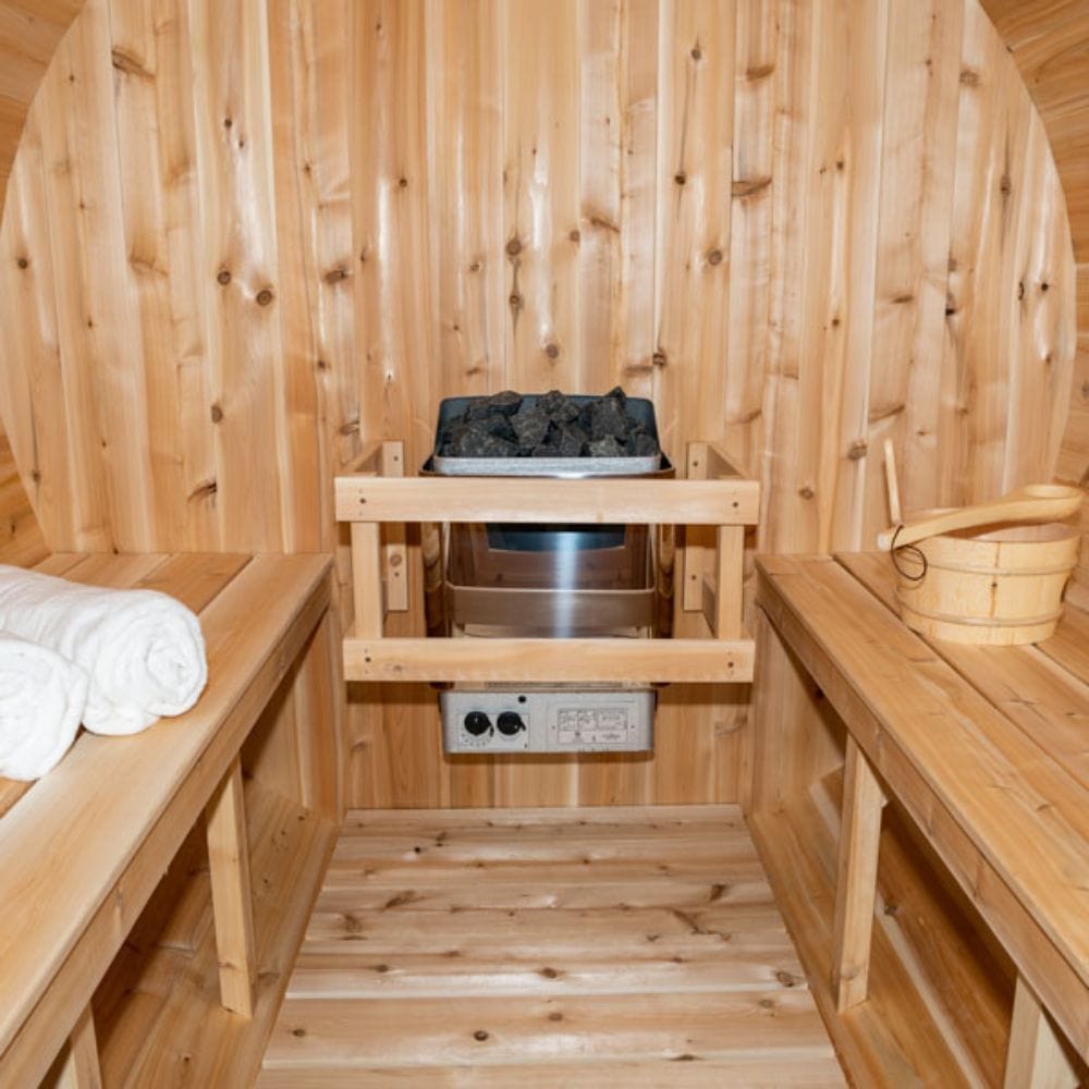 Dundalk LeisureCraft Canadian Timber Serenity Outdoor Barrel Sauna