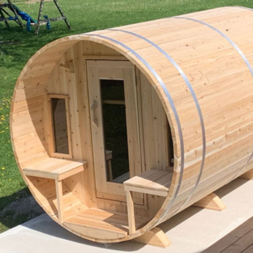 Dundalk LeisureCraft Canadian Timber Tranquility Outdoor Barrel Sauna
