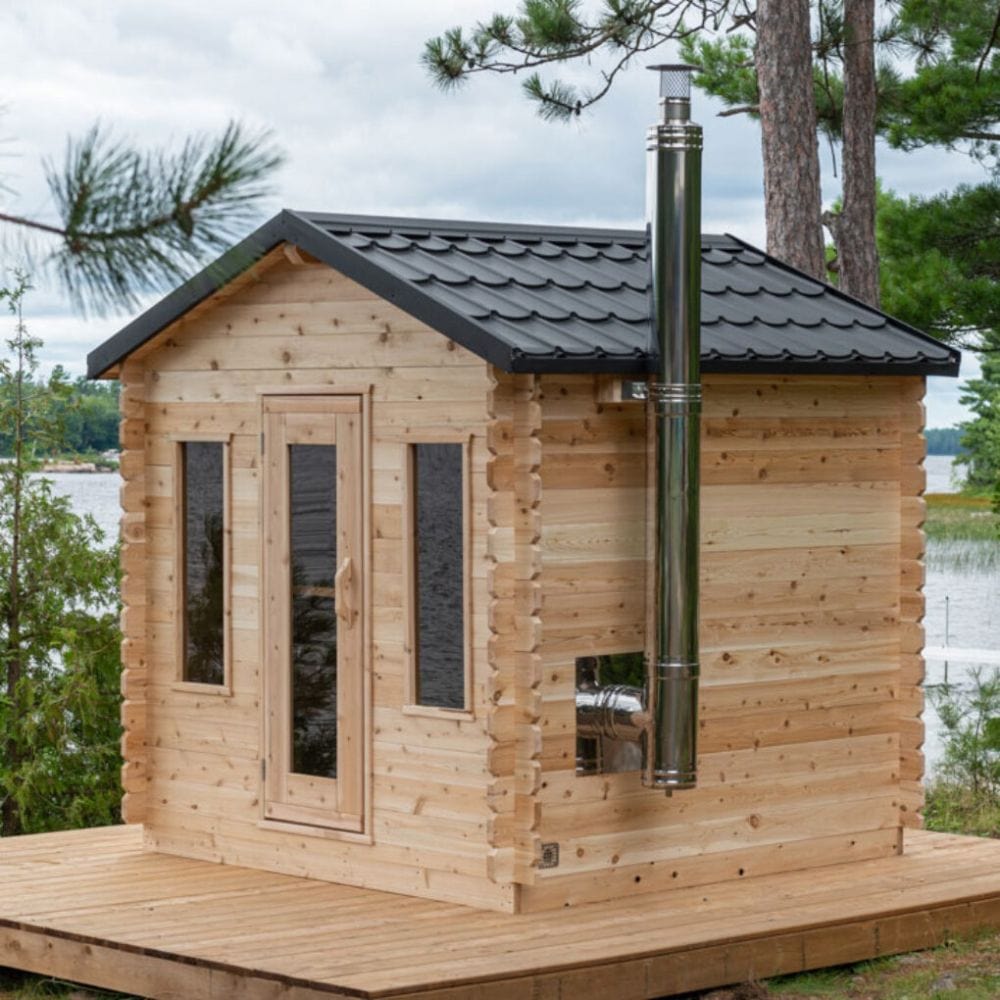 Dundalk LeisureCraft Canadian Timber Georgian Cabin Outdoor Sauna